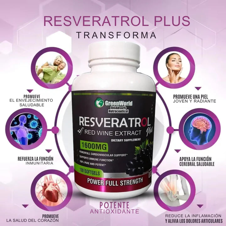 Resveratrol X100 Blanco